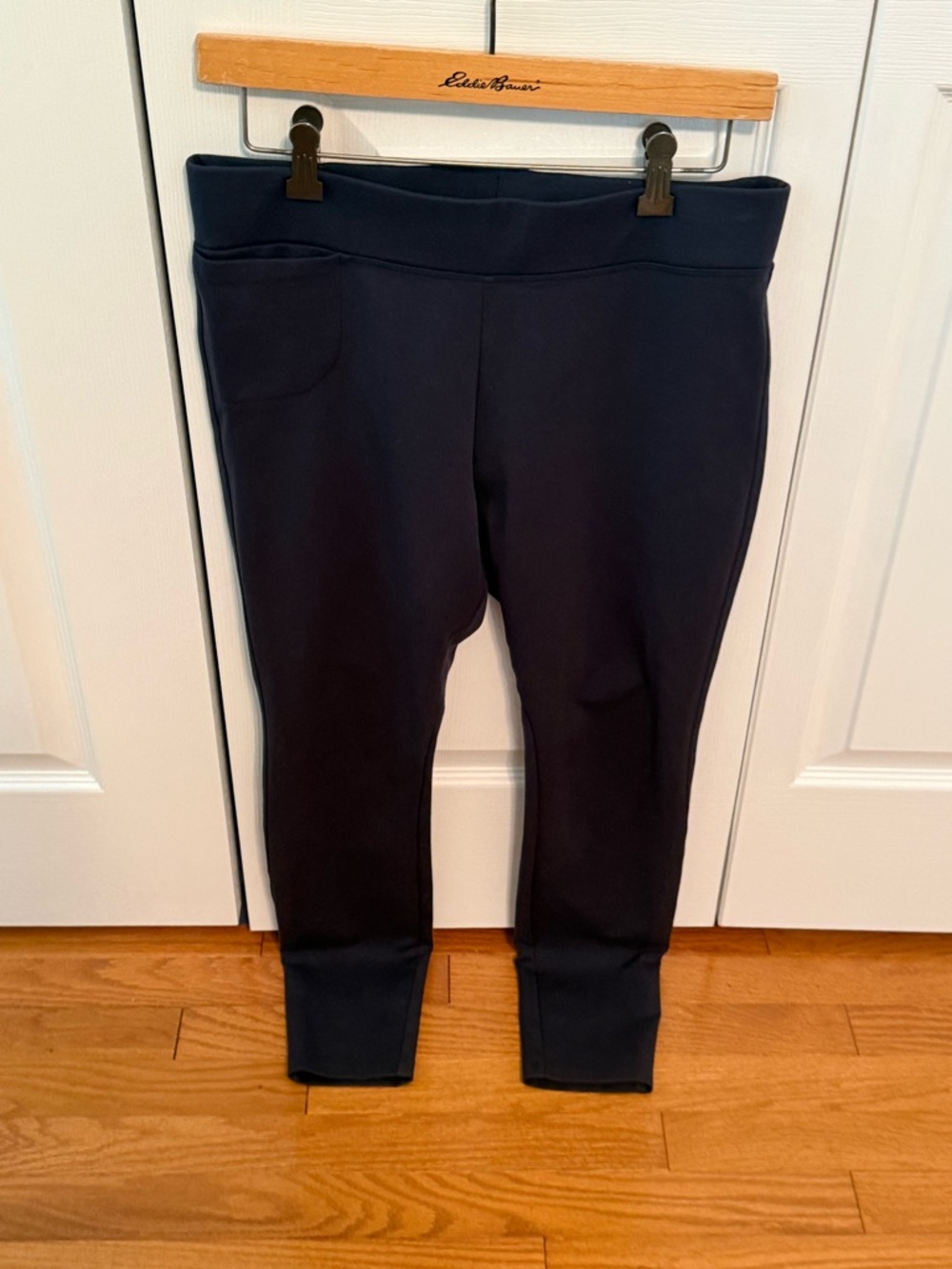 American Giant Ponte Slim Pant in Heritage Navy - Picture 2 of 4